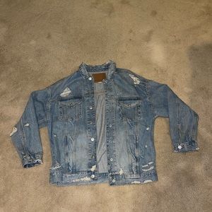 American eagle distressed jean jacket